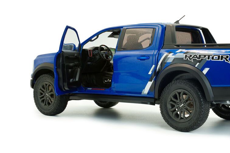 Ford Ranger Raptor '24, blauw - 1:18 - Solido