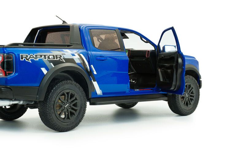 Ford Ranger Raptor '24, blauw - 1:18 - Solido