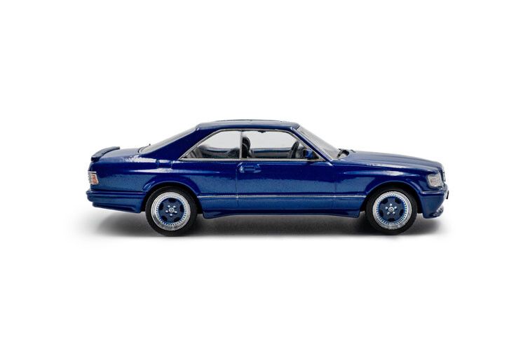 Mercedes Benz 560 SEC AMG Widebody '90, blauw 1:43