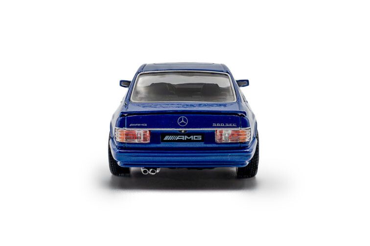 Mercedes Benz 560 SEC AMG Widebody '90, blauw 1:43