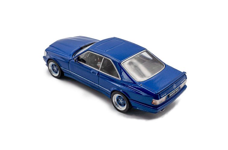 Mercedes Benz 560 SEC AMG Widebody '90, blauw 1:43