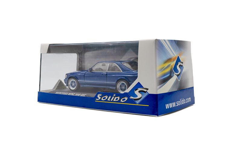 Mercedes Benz 560 SEC AMG Widebody '90, blauw 1:43