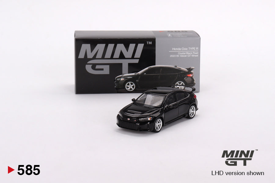 Honda Civic Type R Crystal Black Pearl '23 W/ Advan GT Wheel 1:64