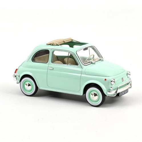 Fiat 500 L 1968 Pastel Blue New Baby Gift / 1:18 / Norev