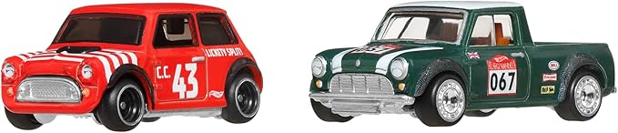 Morris Mini '67 Austin Pickup 2 Pack Set 1:64 HotWheels