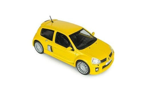 Renault Clio V6 Ph.2 '03, geel (Jaune Sirius) Solido / 1:43