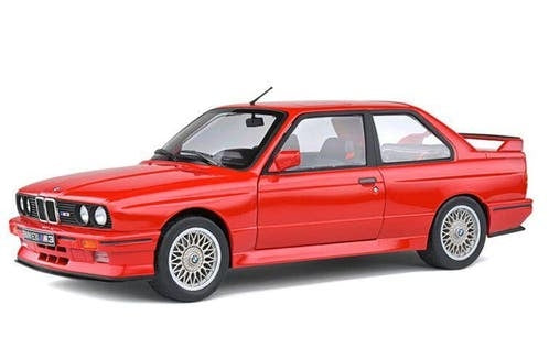 BMW M3 (E30) '86, rood / Solido / 1:18