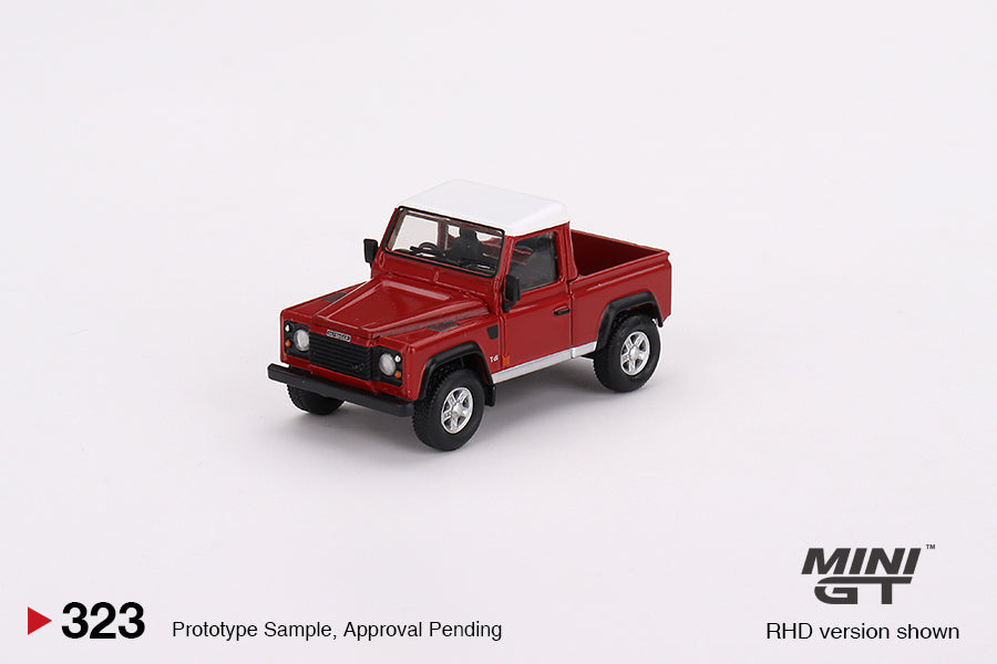 Land Rover Defender 90 Pickup Masai Red 1:64