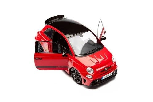 Fiat F595 Abarth Solido Works '23, rood / Solido / 1:18