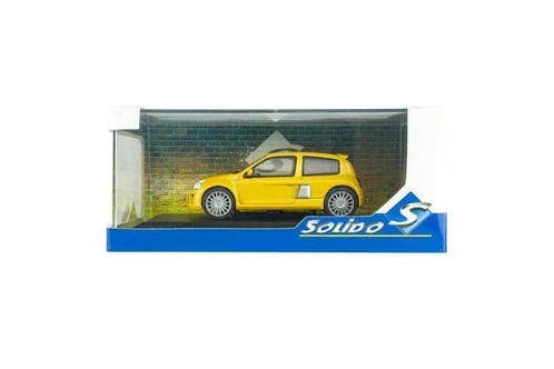 Renault Clio V6 Ph.2 '03, geel (Jaune Sirius) Solido / 1:43