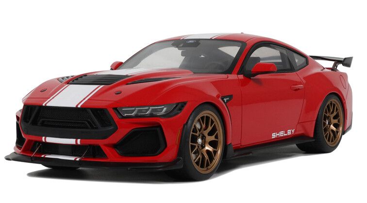 Ford Shelby Mustang Supersnake Race '25, rood