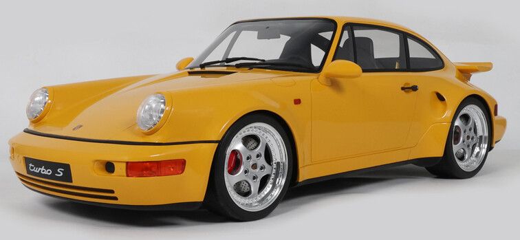 PORSCHE 911 (964) TURBO S SPEED YELLOW 1994 (1:8)
