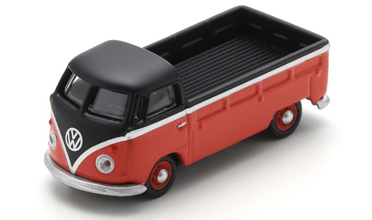 VW T1 Pickup, rood/zwart - 1:87 - Schuco