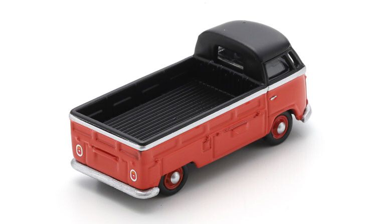 VW T1 Pickup, rood/zwart - 1:87 - Schuco