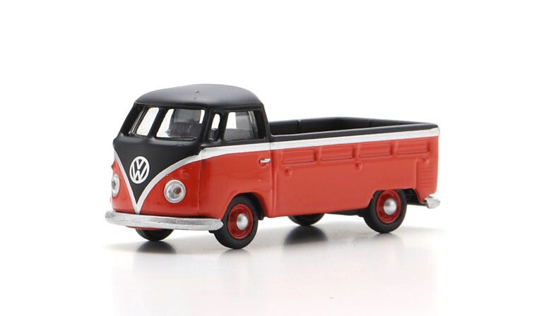 VW T1 Pickup, rood/zwart - 1:87 - Schuco