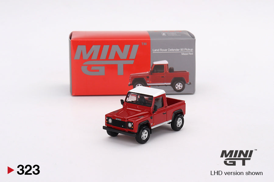 Land Rover Defender 90 Pickup Masai Red 1:64