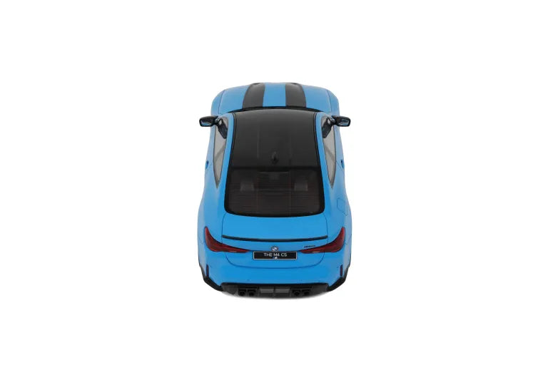 BMW M4 CS '24, blauw (Riviera blue) 1:18