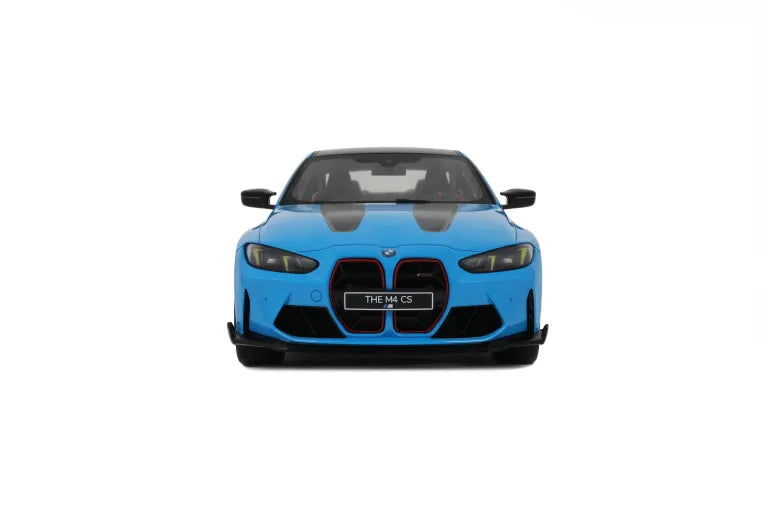 BMW M4 CS '24, blauw (Riviera blue) 1:18