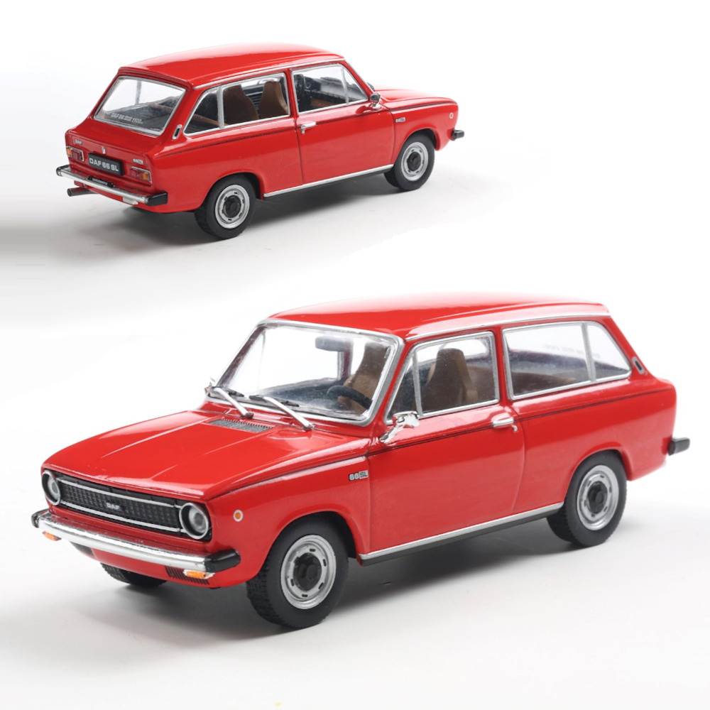 DAF 66 combi 1972 rood Lagamo 1:43