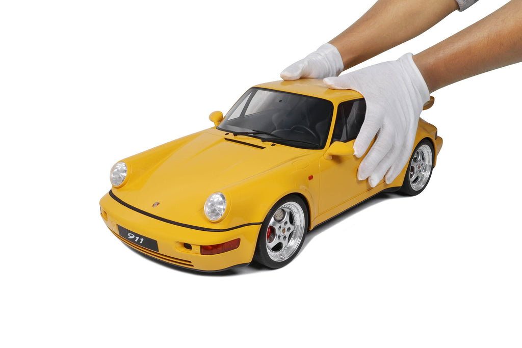 PORSCHE 911 (964) TURBO S SPEED YELLOW 1994 (1:8)