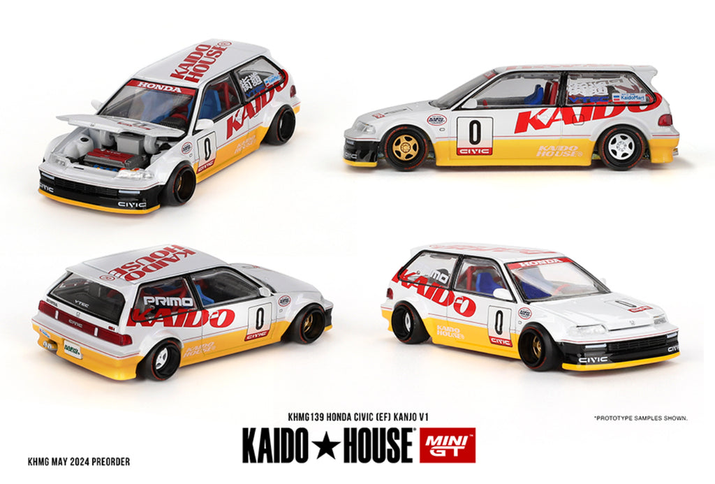 Kaido House x Mini GT Honda Civic (EF) Kanjo V1 #139 1/64