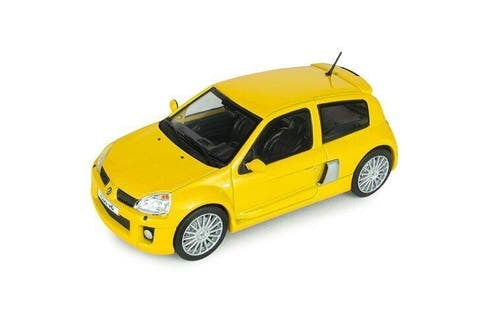 Renault Clio V6 Ph.2 '03, geel (Jaune Sirius) Solido / 1:43