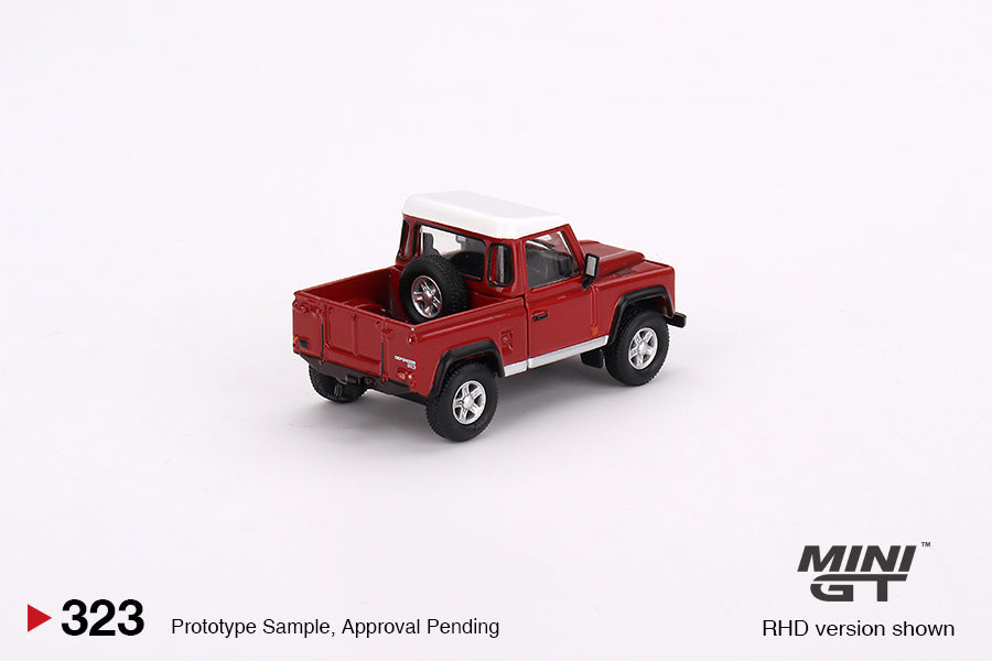 Land Rover Defender 90 Pickup Masai Red 1:64