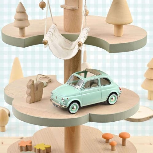 Fiat 500 L 1968 Pastel Blue New Baby Gift / 1:18 / Norev