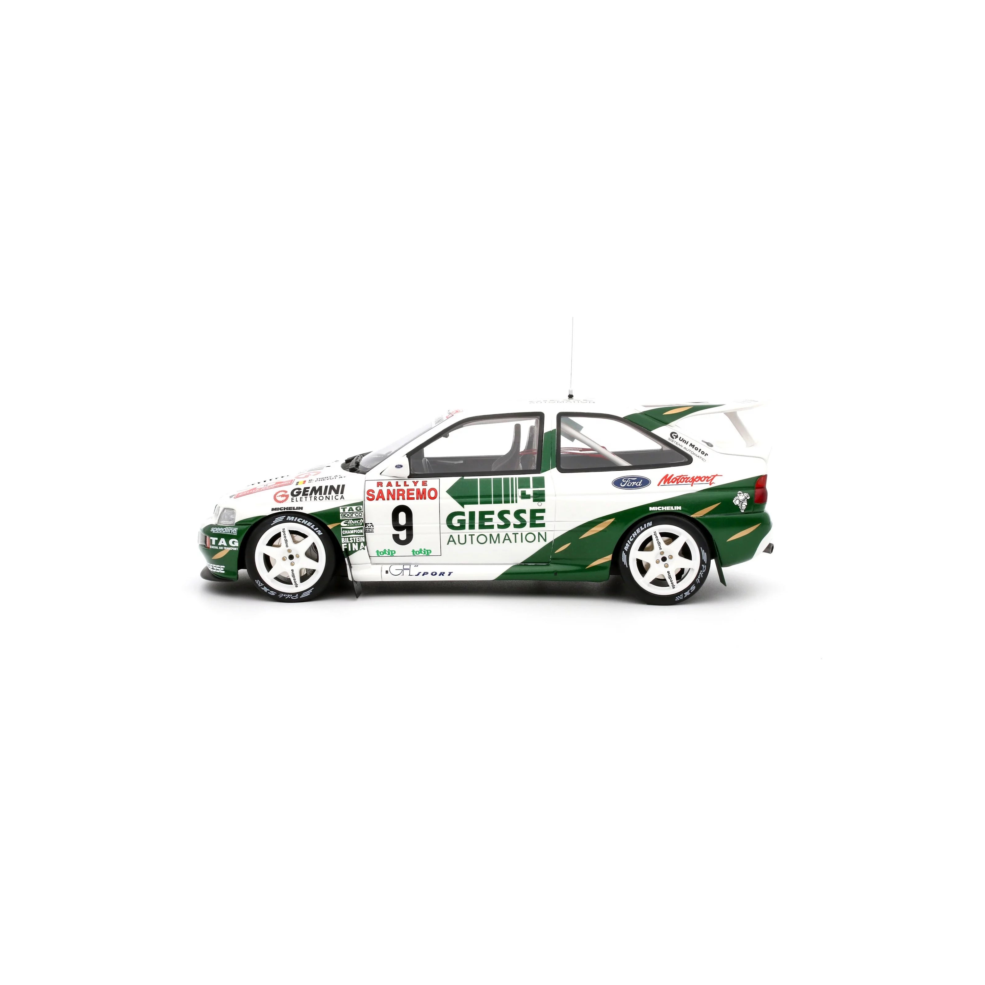 Ford Escort RS Cosworth G A. White B. Thiry #9 San Remo '94 1:18