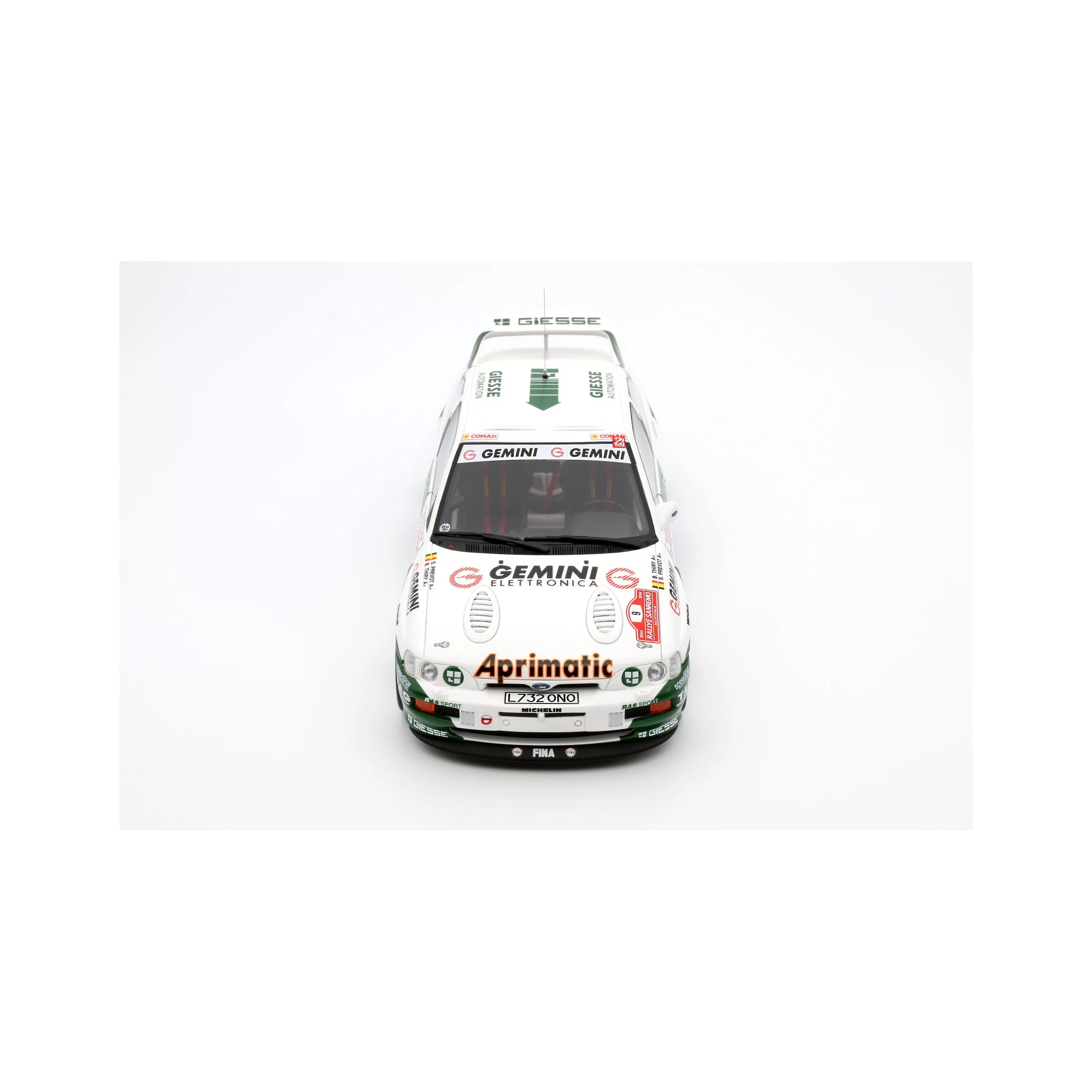 Ford Escort RS Cosworth G A. White B. Thiry #9 San Remo '94 1:18