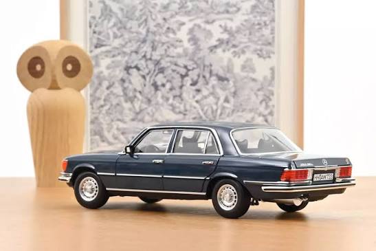 Mercedes Benz 350 SEL 1979 Hansa Blauw - 1:18 - Norev