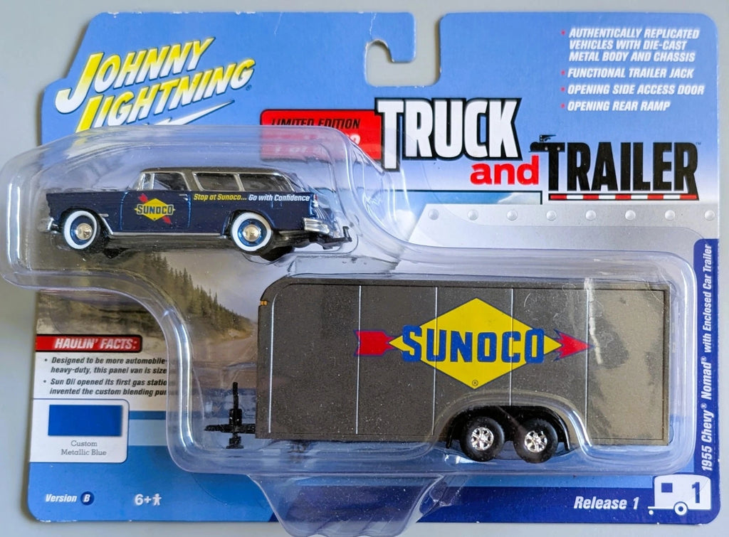 Johnny Lightning Chevy Nomad SUNOCO Trailer