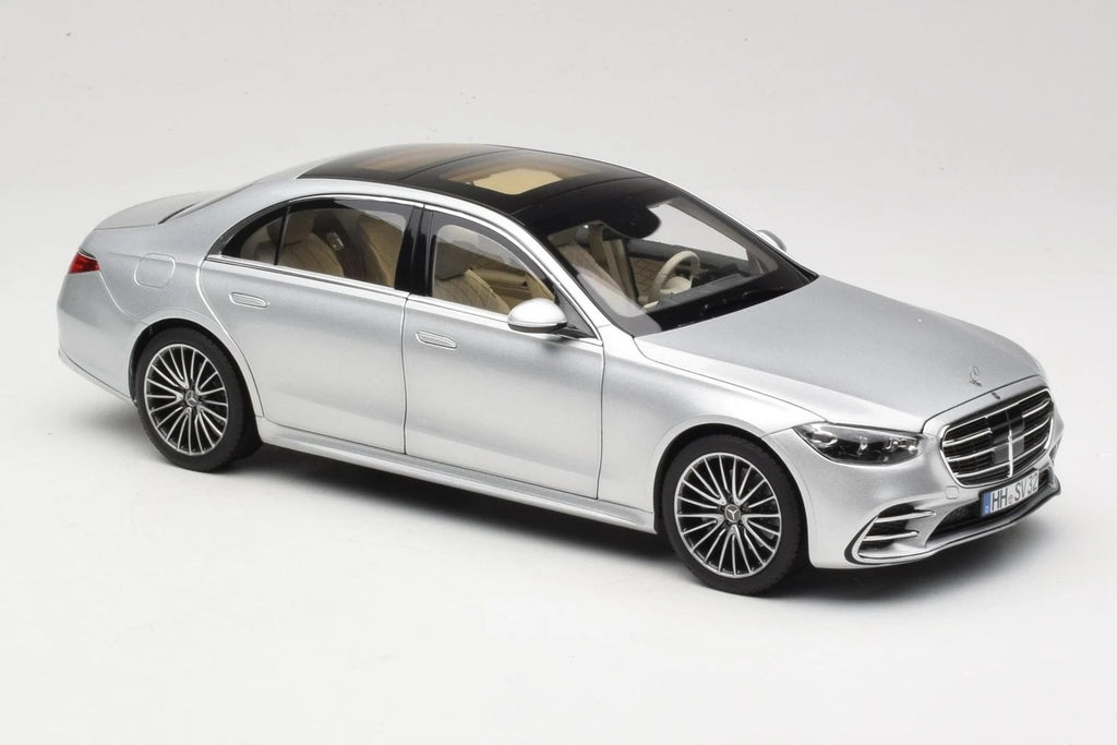 Mercedes S-Klasse AMG-line 2021 Brilliant Silver 1:18 Norev