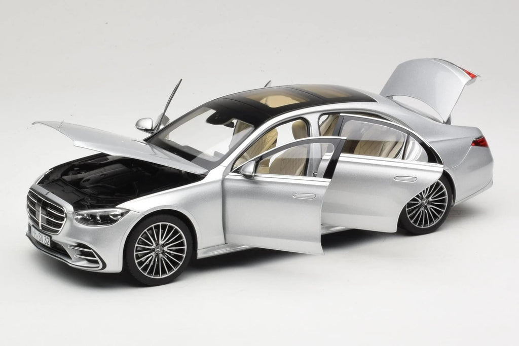 Mercedes S-Klasse AMG-line 2021 Brilliant Silver 1:18 Norev
