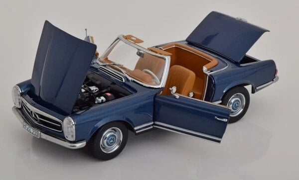 Mercedes 230SL , Blue, 1963, 1:18, Norev