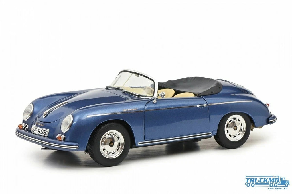 Porsche 356 Speedster, blauw metallic 1:18