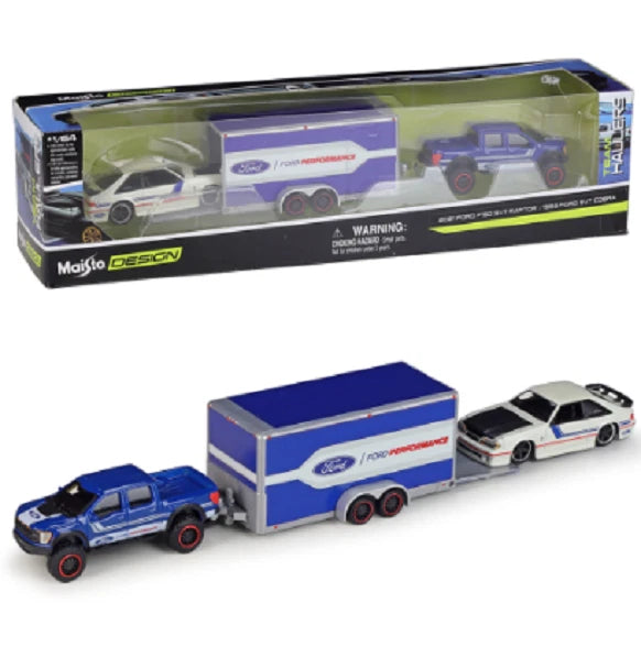Ford F150 Raptor Trailer 1993 SVT Cobra Haulers 1:64
