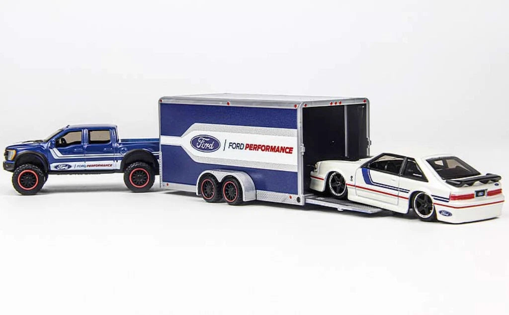 Ford F150 Raptor Trailer 1993 SVT Cobra Haulers 1:64