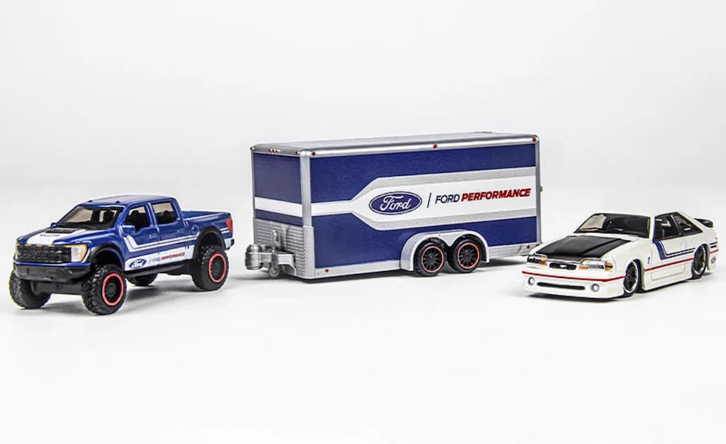 Ford F150 Raptor Trailer 1993 SVT Cobra Haulers 1:64