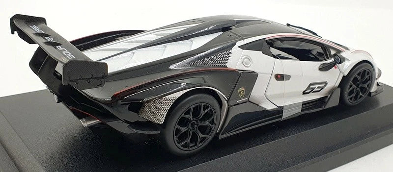 Lamborghini Essenza SCV12 Bouwjaar 2021 wit metalen / zwart 1:24