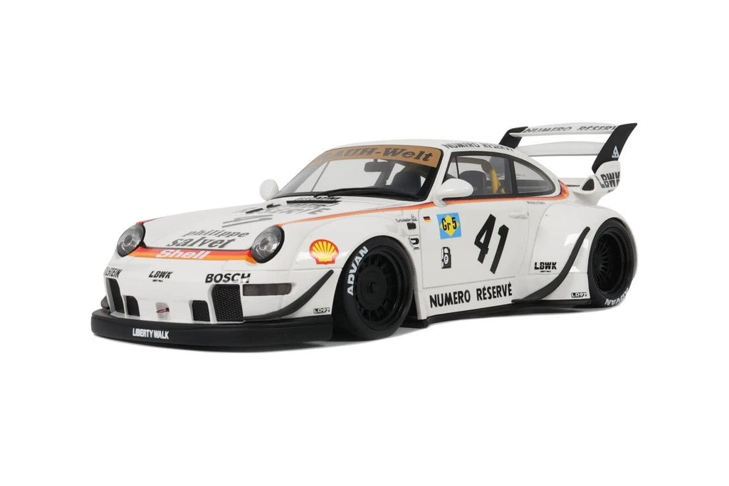 Porsche 911 RWB Bodykit Kato-San, wit 1:18