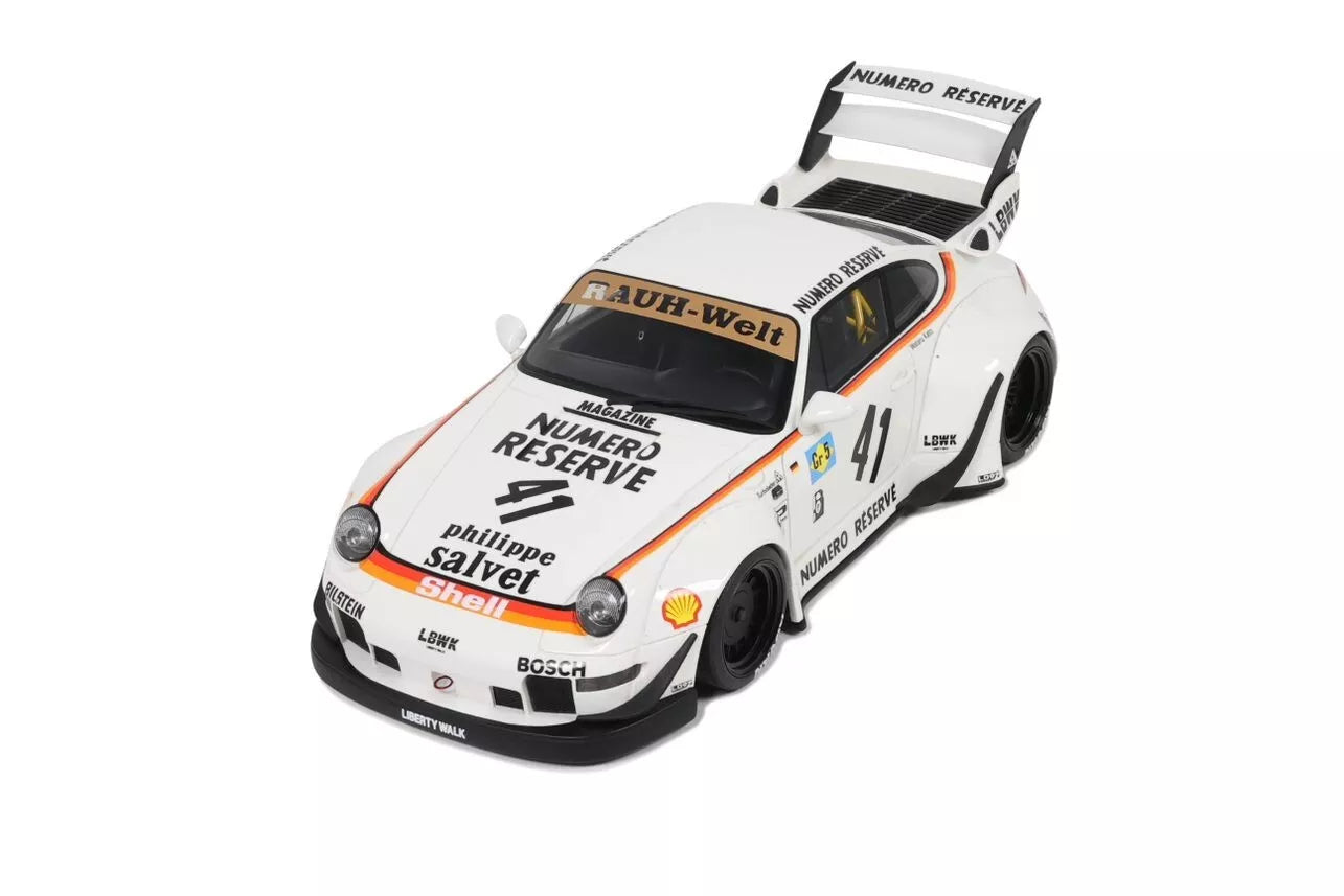 Porsche 911 RWB Bodykit Kato-San, wit 1:18