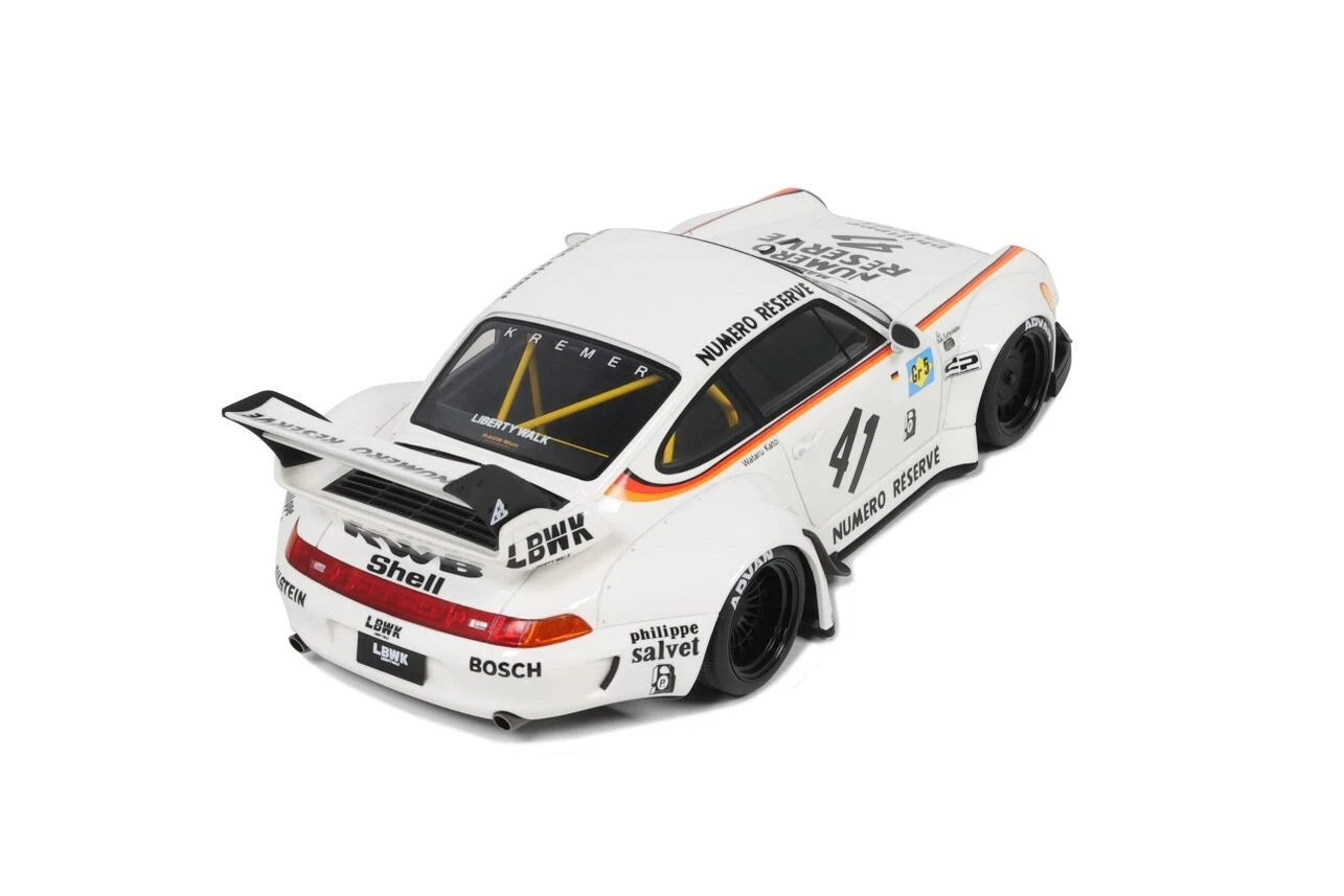 Porsche 911 RWB Bodykit Kato-San, wit 1:18