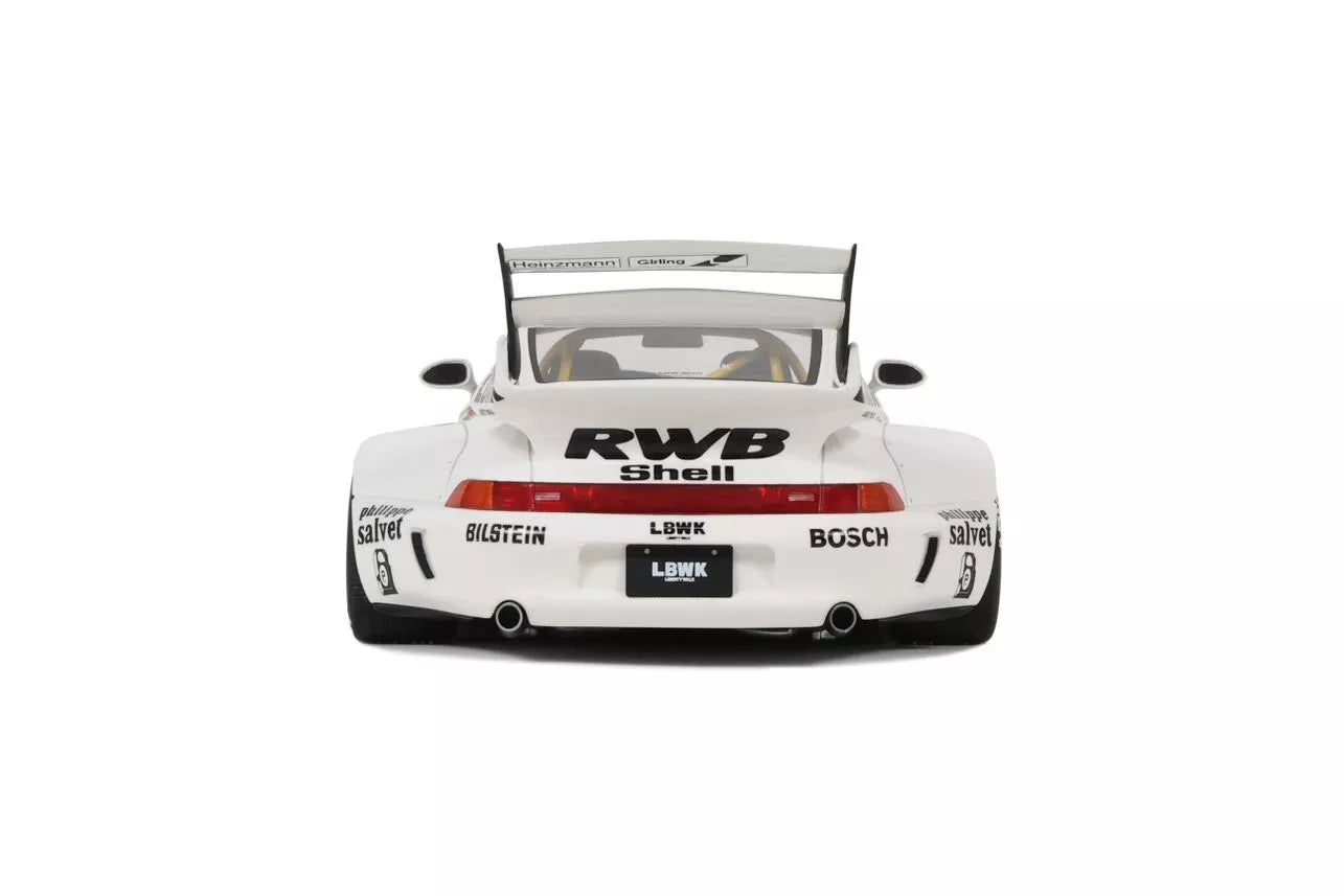 Porsche 911 RWB Bodykit Kato-San, wit 1:18