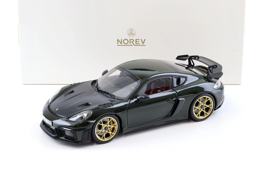 Porsche 718 Cayman GT4 RS Weissach 2023 -- Brewster Green 1:18