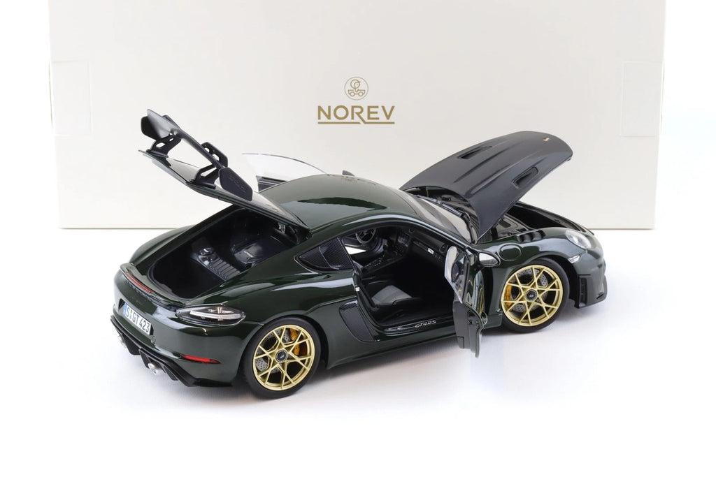 Porsche 718 Cayman GT4 RS Weissach 2023 -- Brewster Green 1:18