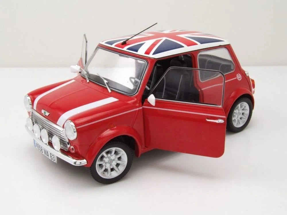 Mini Cooper Sport red & British Flag 1997 1:18