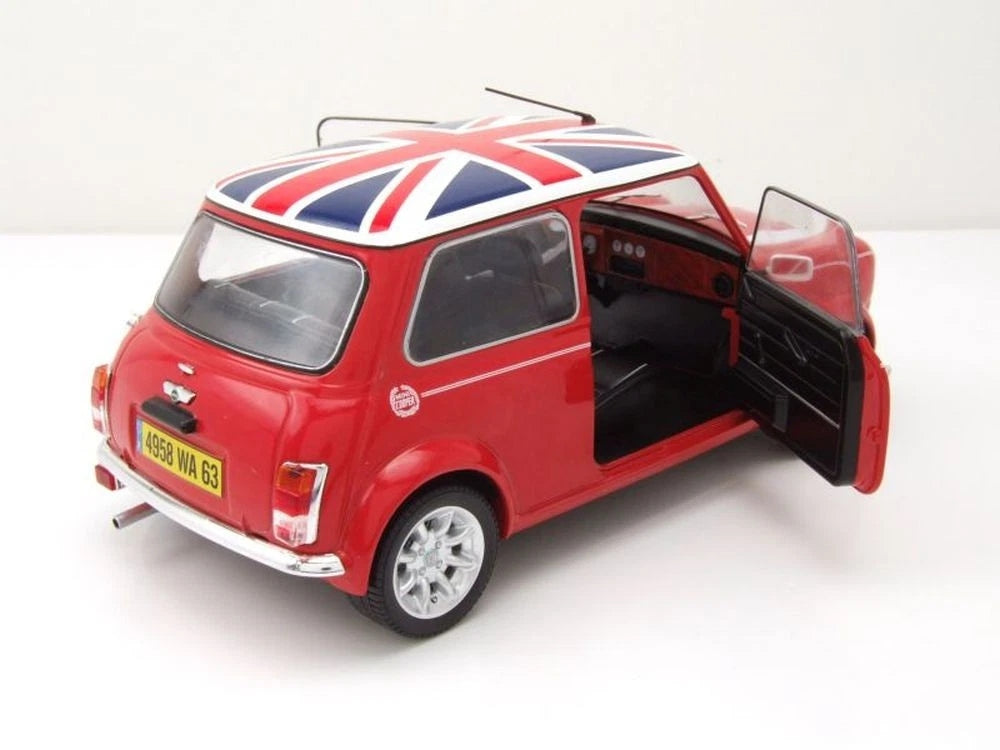Mini Cooper Sport red & British Flag 1997 1:18