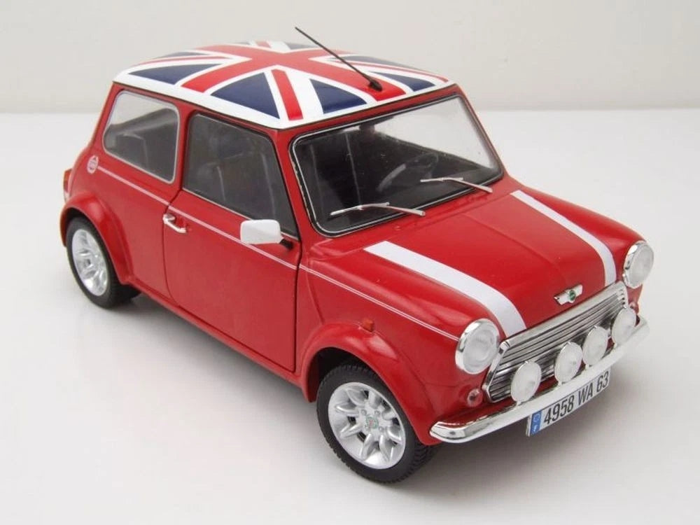 Mini Cooper Sport red & British Flag 1997 1:18