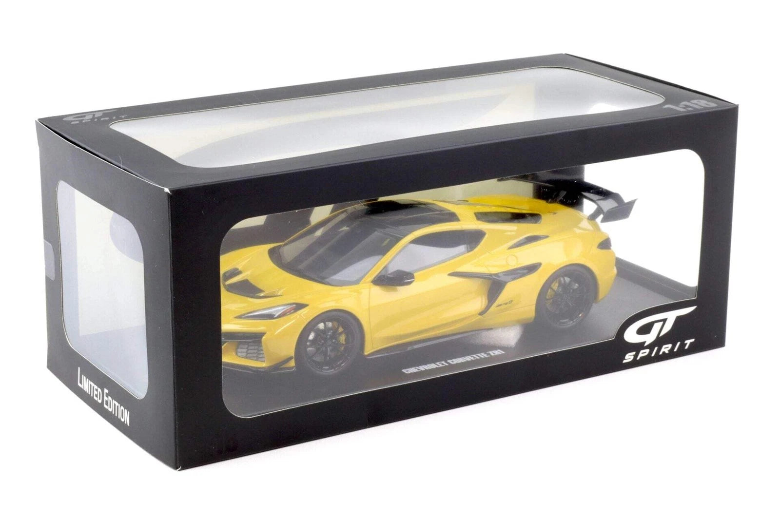 Chevrolet Corvette C8 ZR1 '25, geel - 1:18 - GT Spirit